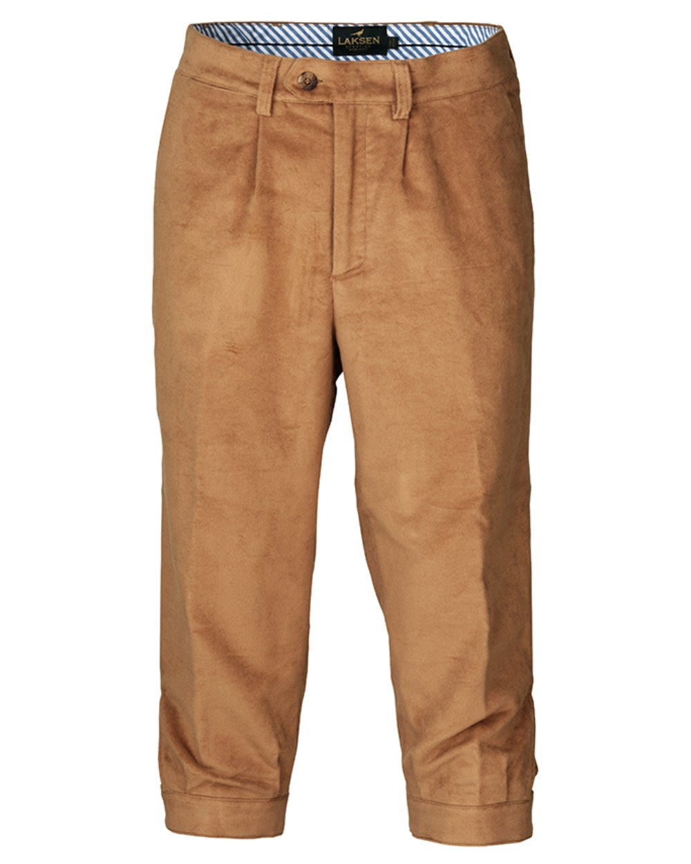 Camel Coloured Laksen Belgravia Moleskin Breeks On A White Background