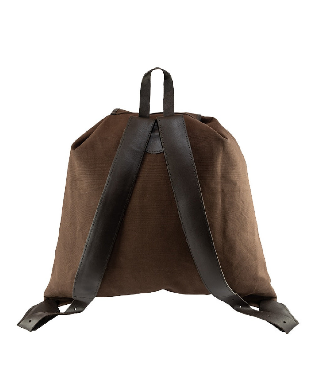Brown coloured Canvas Roe Sack on white background