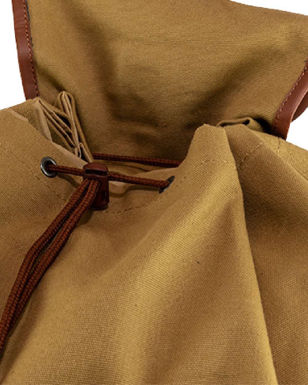 Fawn coloured Canvas Roe Sack on white background