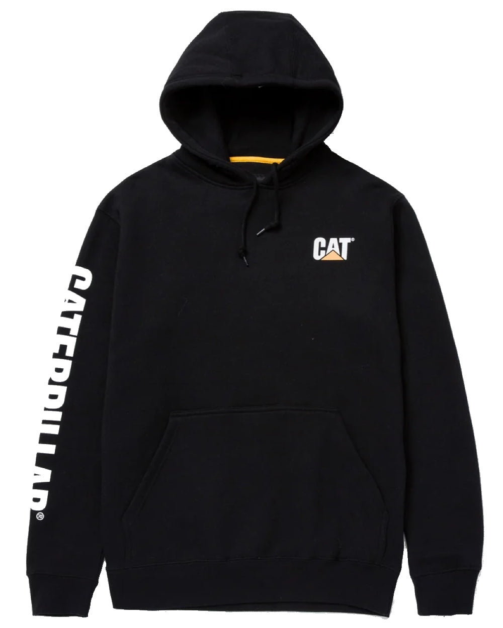 Caterpillar Trademark Banner Hooded Sweatshirt in Black