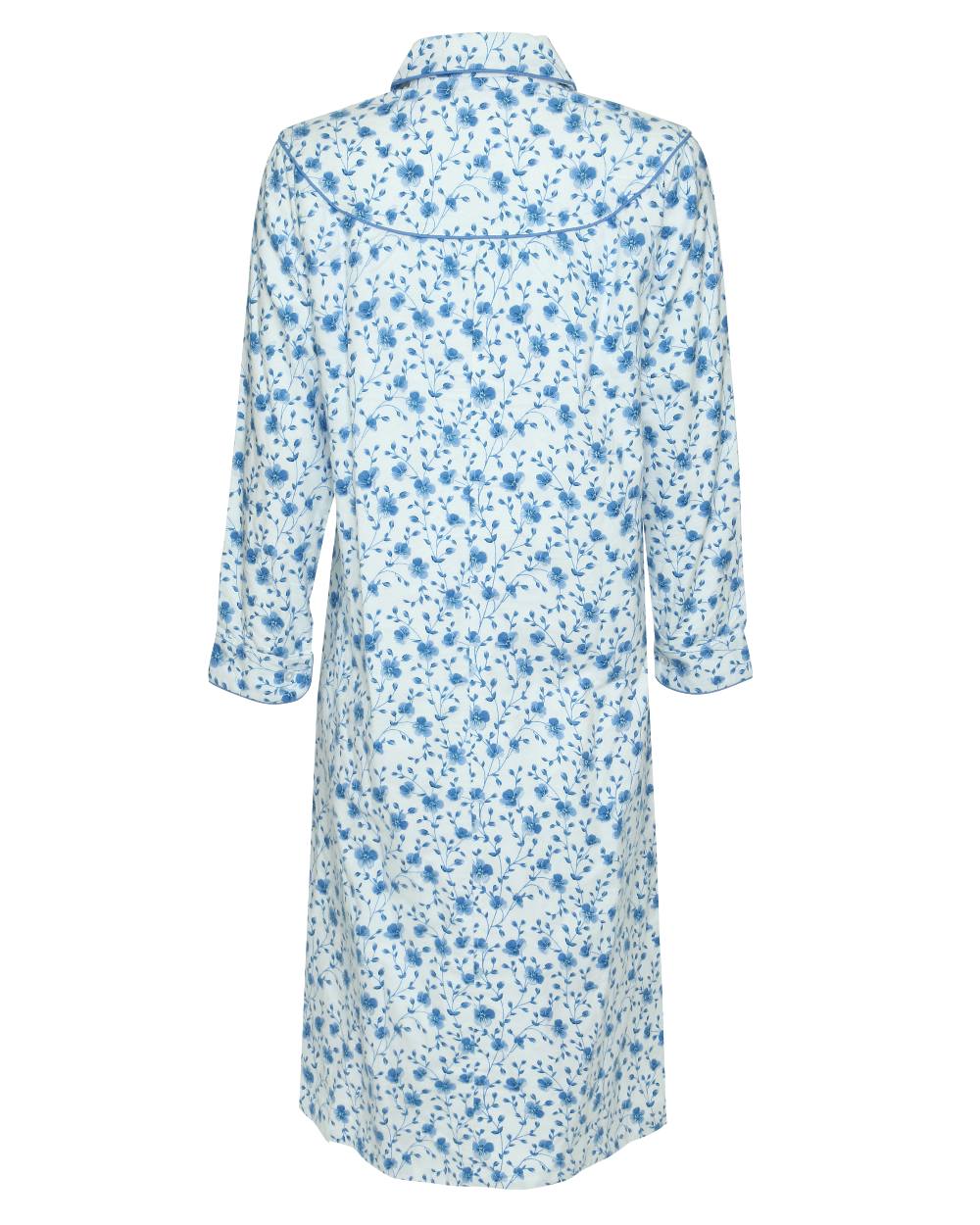 Blue Flower coloured Champion Ladies Eleanor Nightdress on white background