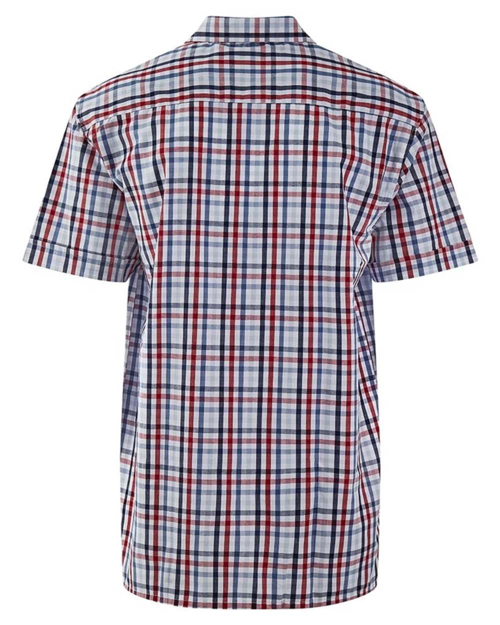 Red coloured Champion Mens Broadstairs Short Sleeve Shirt on white background