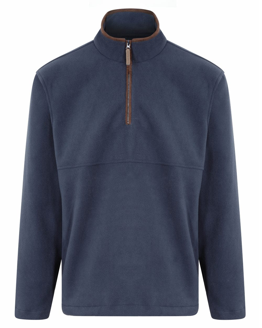 Navy coloured Champion Oban Half Zip Fleece on white background