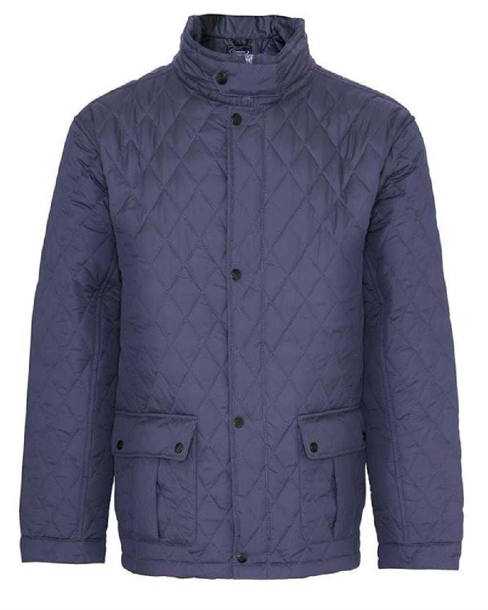 Navy coloured Champion Padstow Quilted Jacket on white background