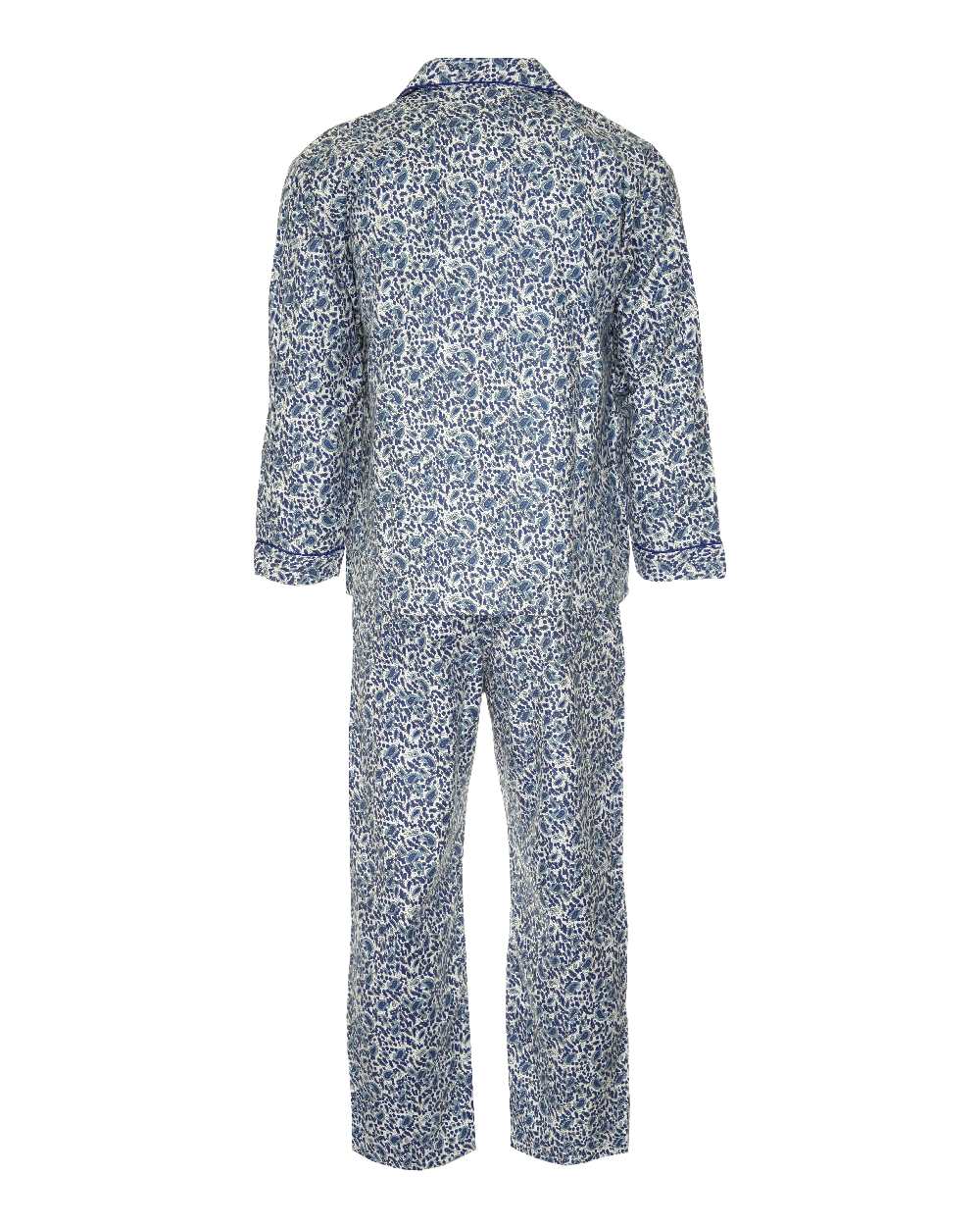 Blue colour Champion Paisley Pyjamas on white background