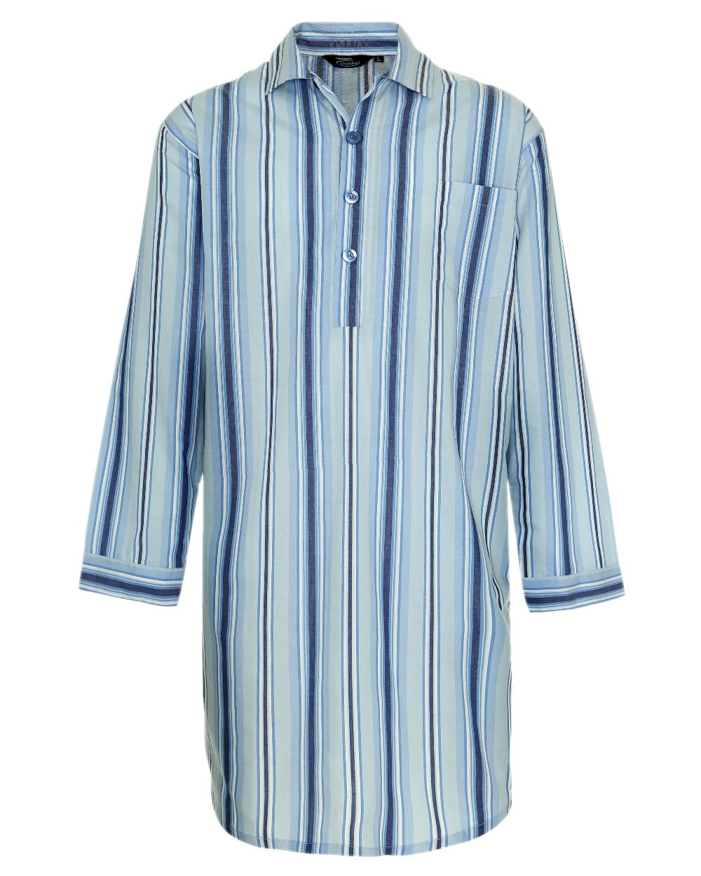 Blue Stripe coloured Champion Westminster Nightshirt on white background