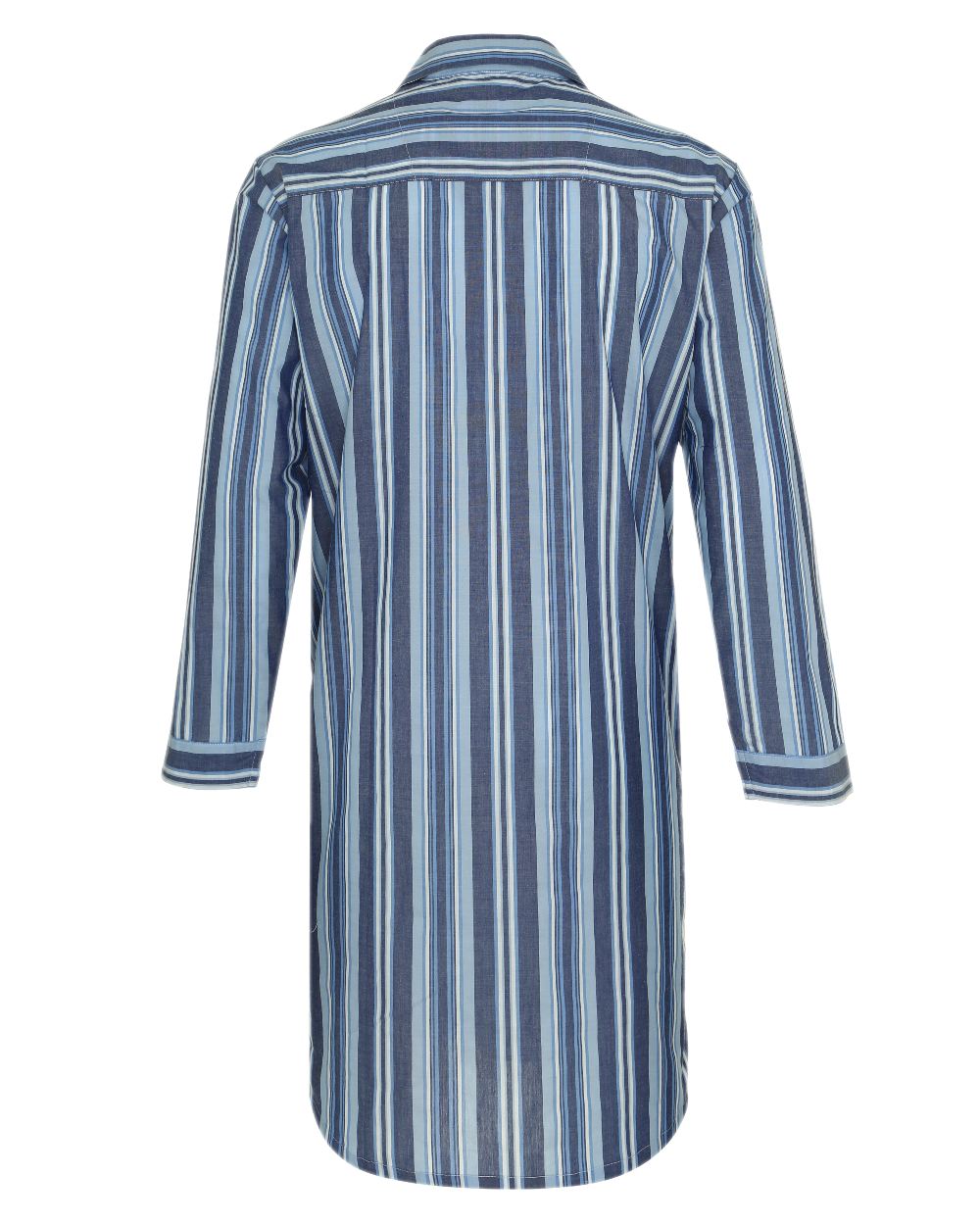 Navy Stripe coloured Champion Westminster Nightshirt on white background