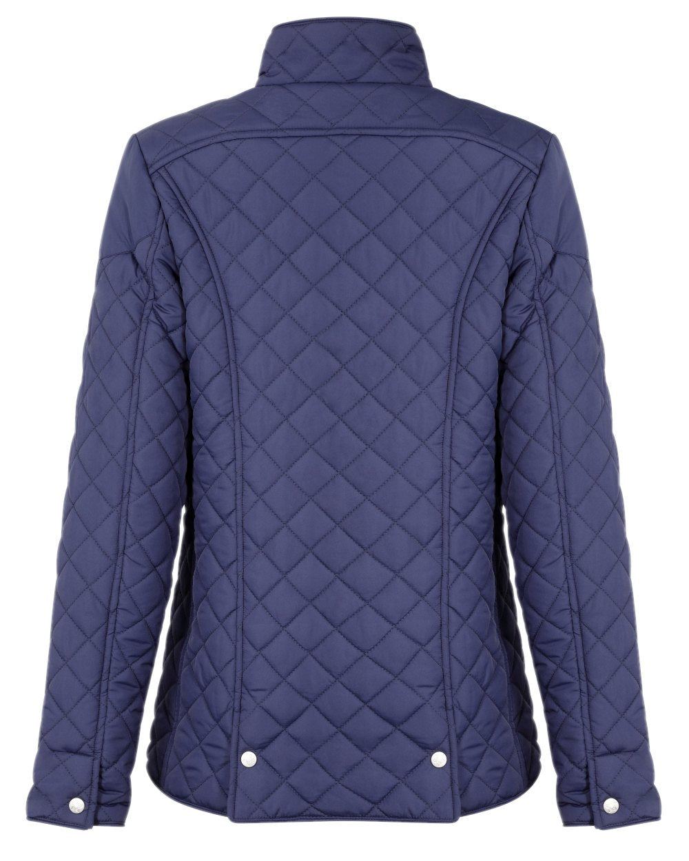Navy coloured Champion Wisley Quilted Jacket on white background