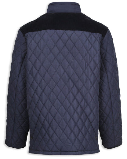 Champion Lewis Diamond Quilted Jacket in Navy 