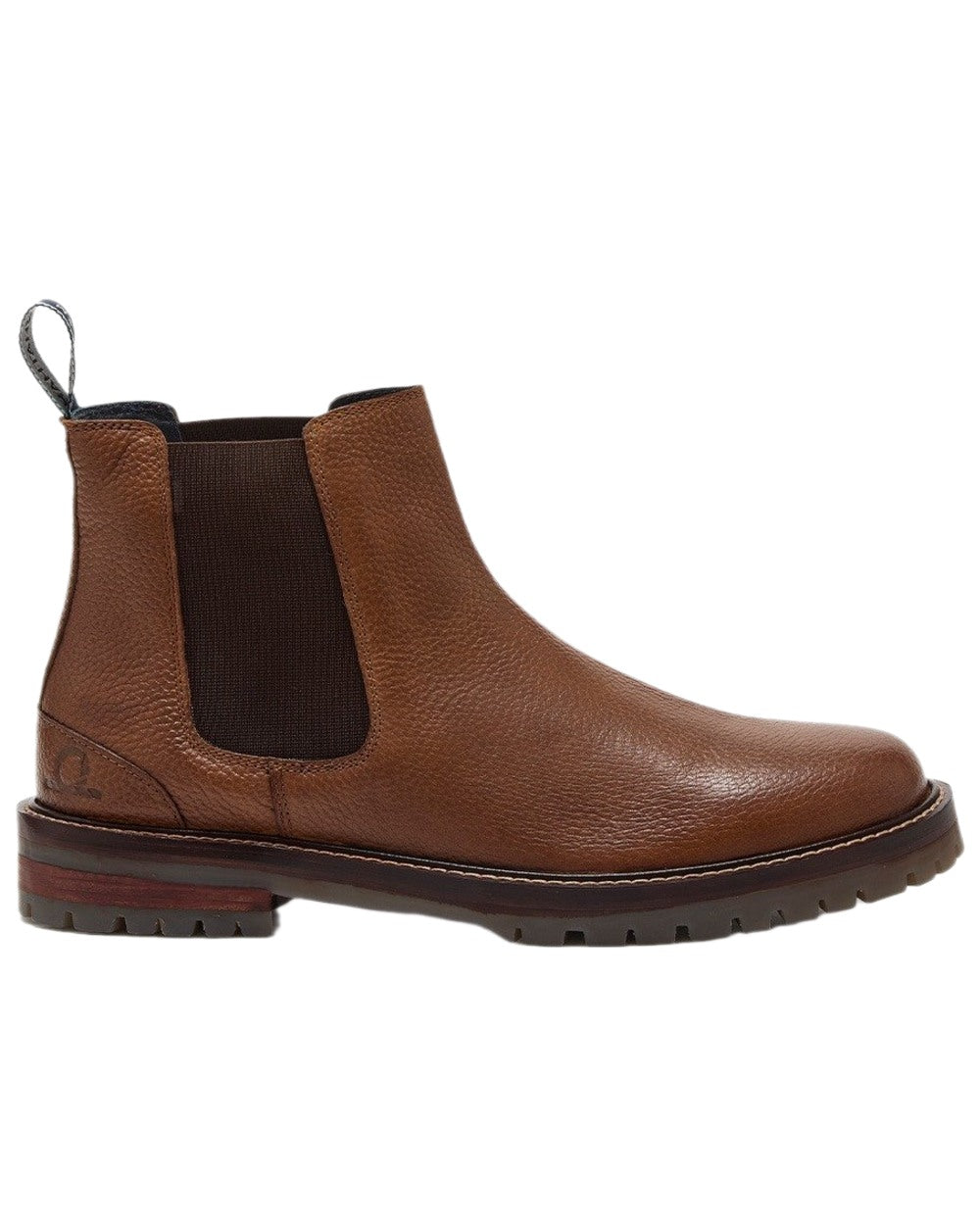 Tan Coloured Chatham Mens Findhorn Classic Leather Chelsea Boots on white background