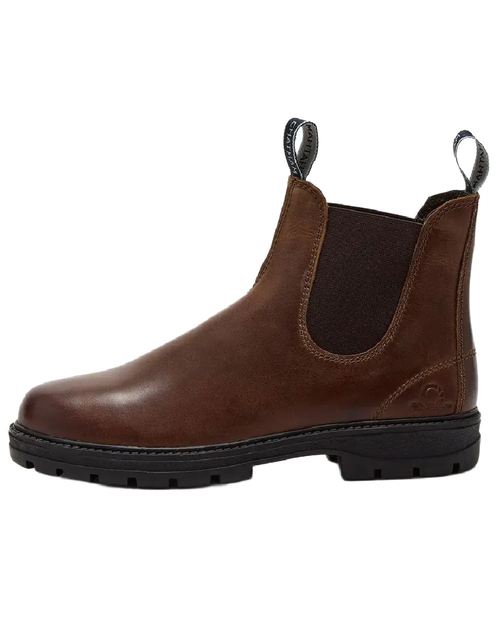 Tan Coloured Chatham Mens Kildale Outdoor Chelsea Boots on white background