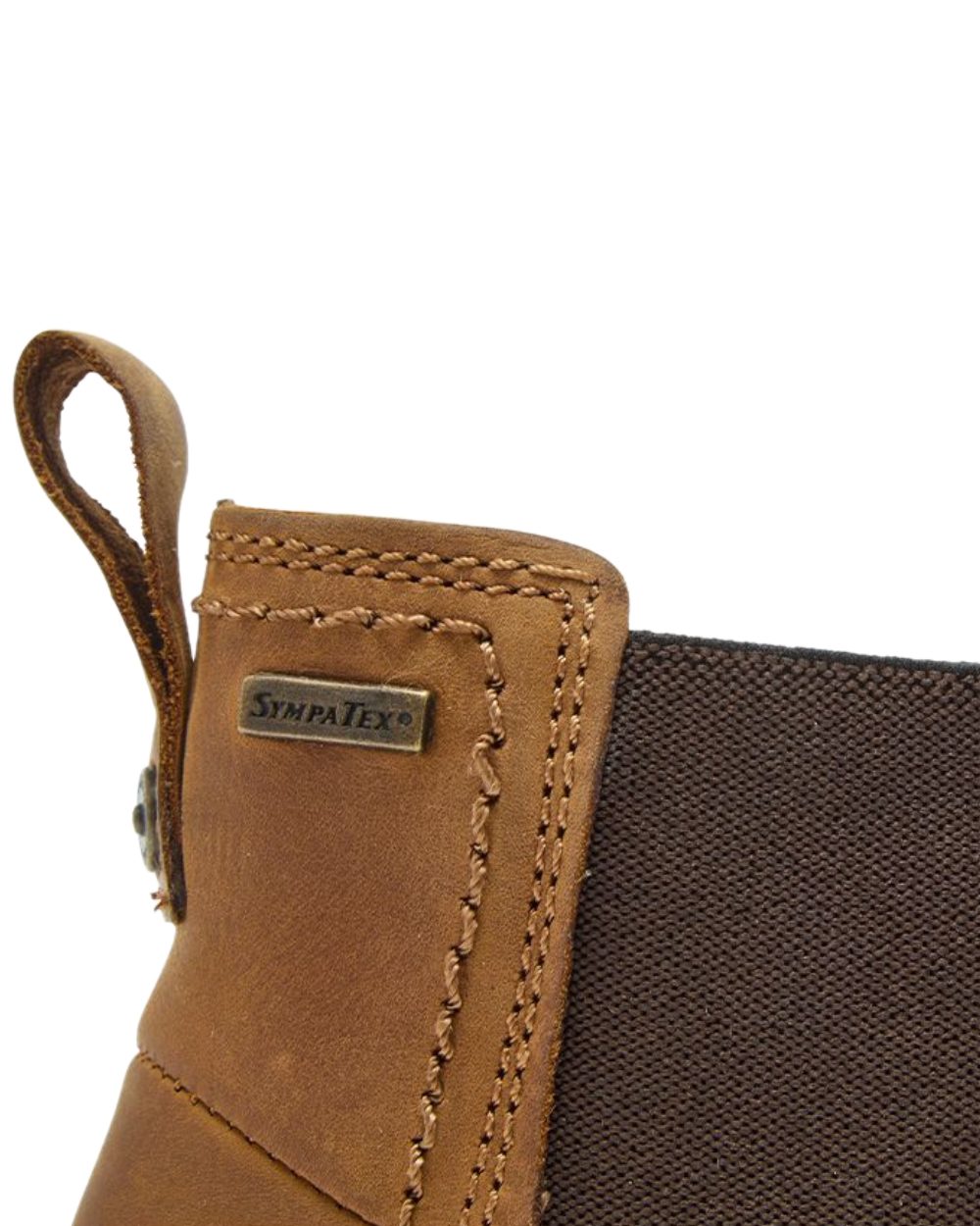 Walnut Coloured Chatham Mens Southill II Waterproof Chelsea Boots on white background