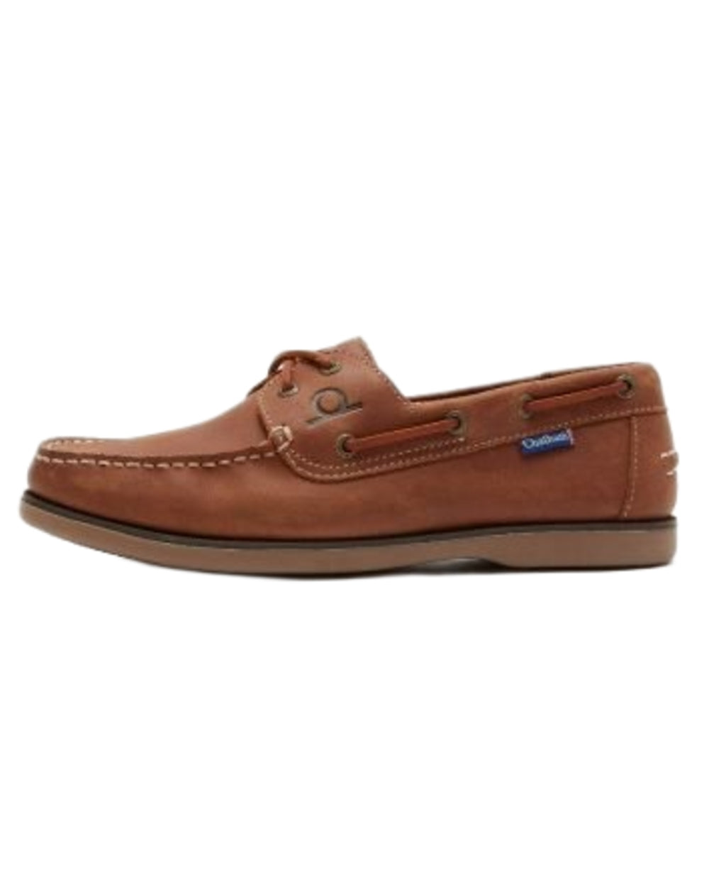 Tan coloured Chatham Mens Whitstable Premium Leather Boat Shoes on white background