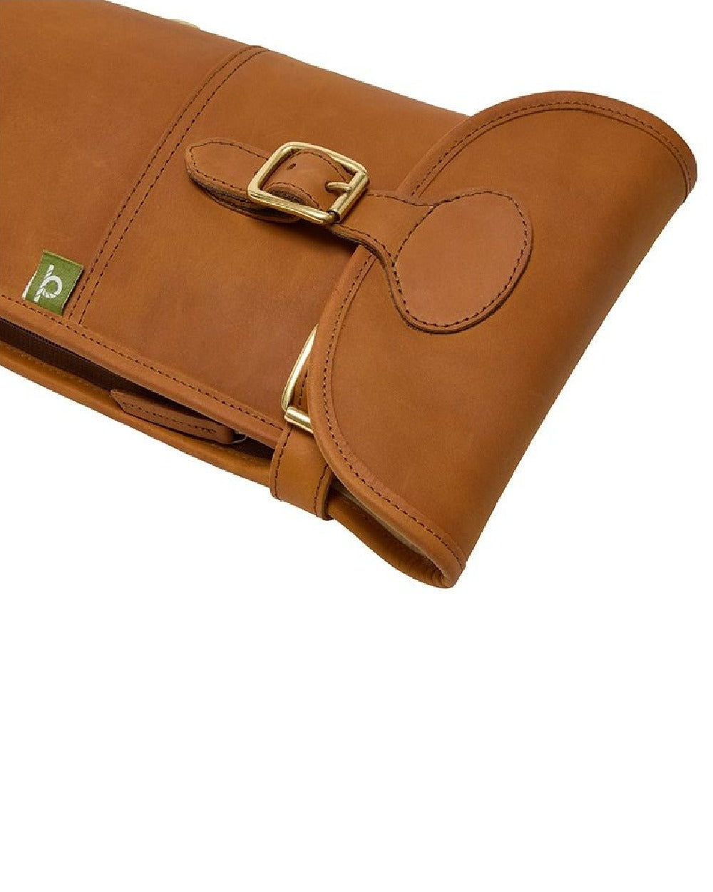 Tan Coloured Chatham Premium Antique Oiled Leather Gun Slip on white background