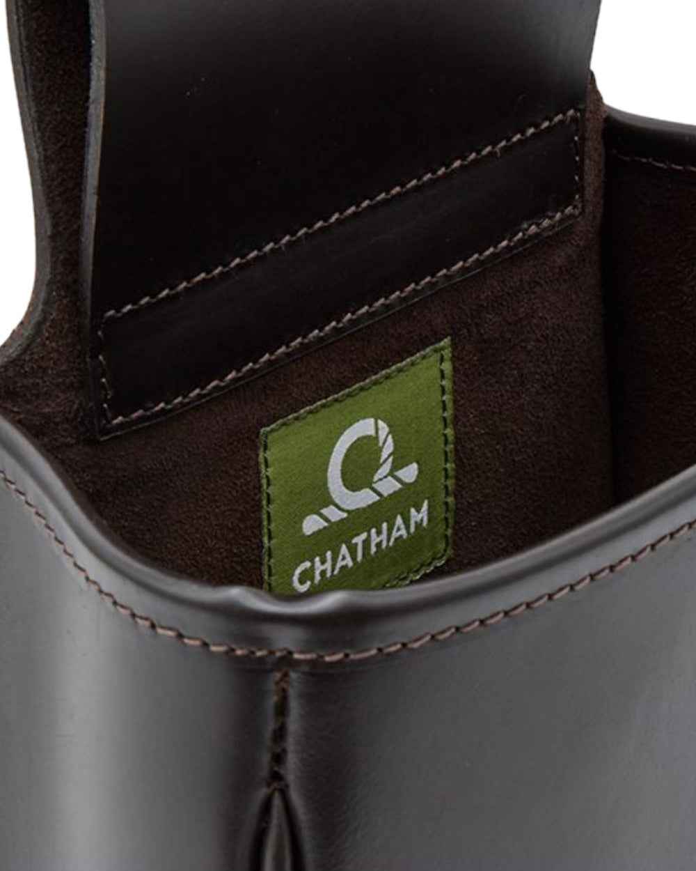 Dark Brown Coloured Chatham Premium Pull Up Leather Panier Bag on white background