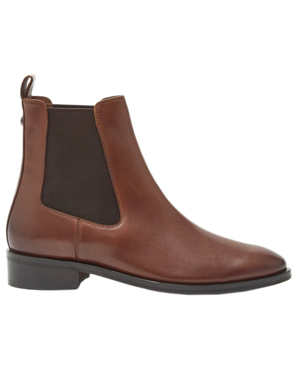 Tan Coloured Chatham Womens Allerton Premium Leather Chelsea Boots on white background