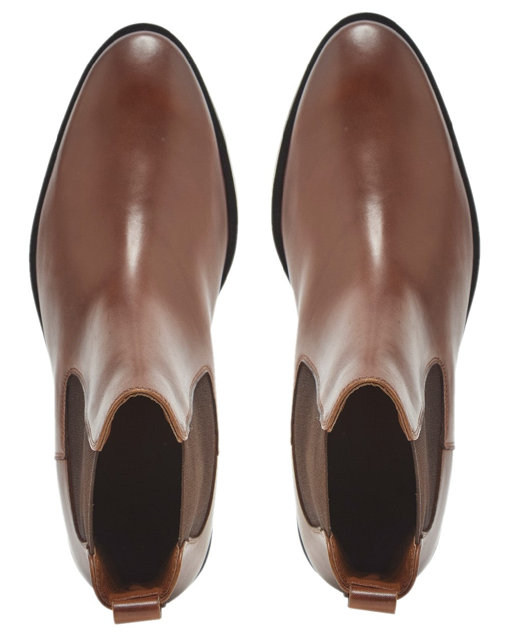 Tan Coloured Chatham Womens Allerton Premium Leather Chelsea Boots on white background