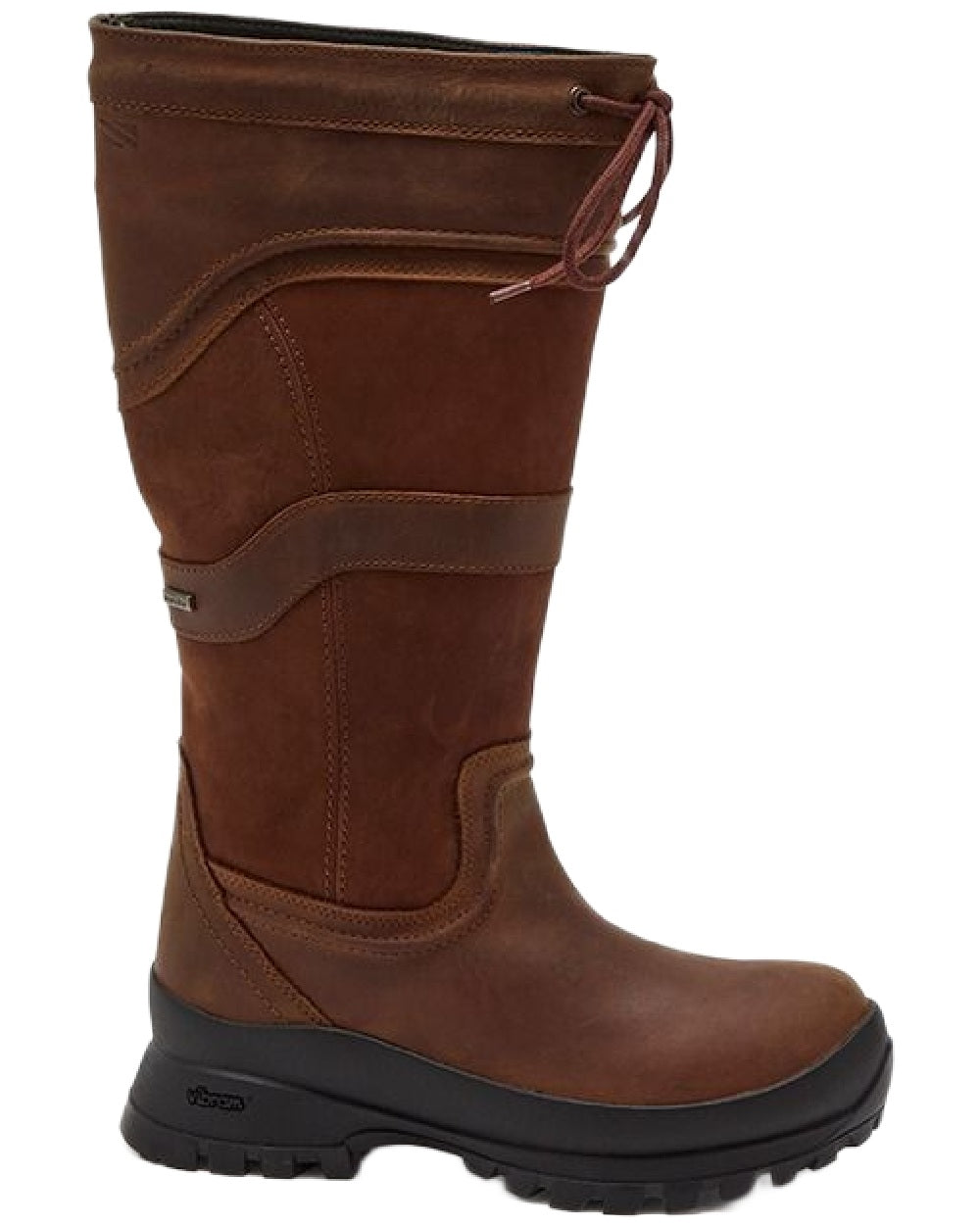 Tan Coloured Chatham Womens Cheltenham Premium Leather Waterproof Tall Boots on white background