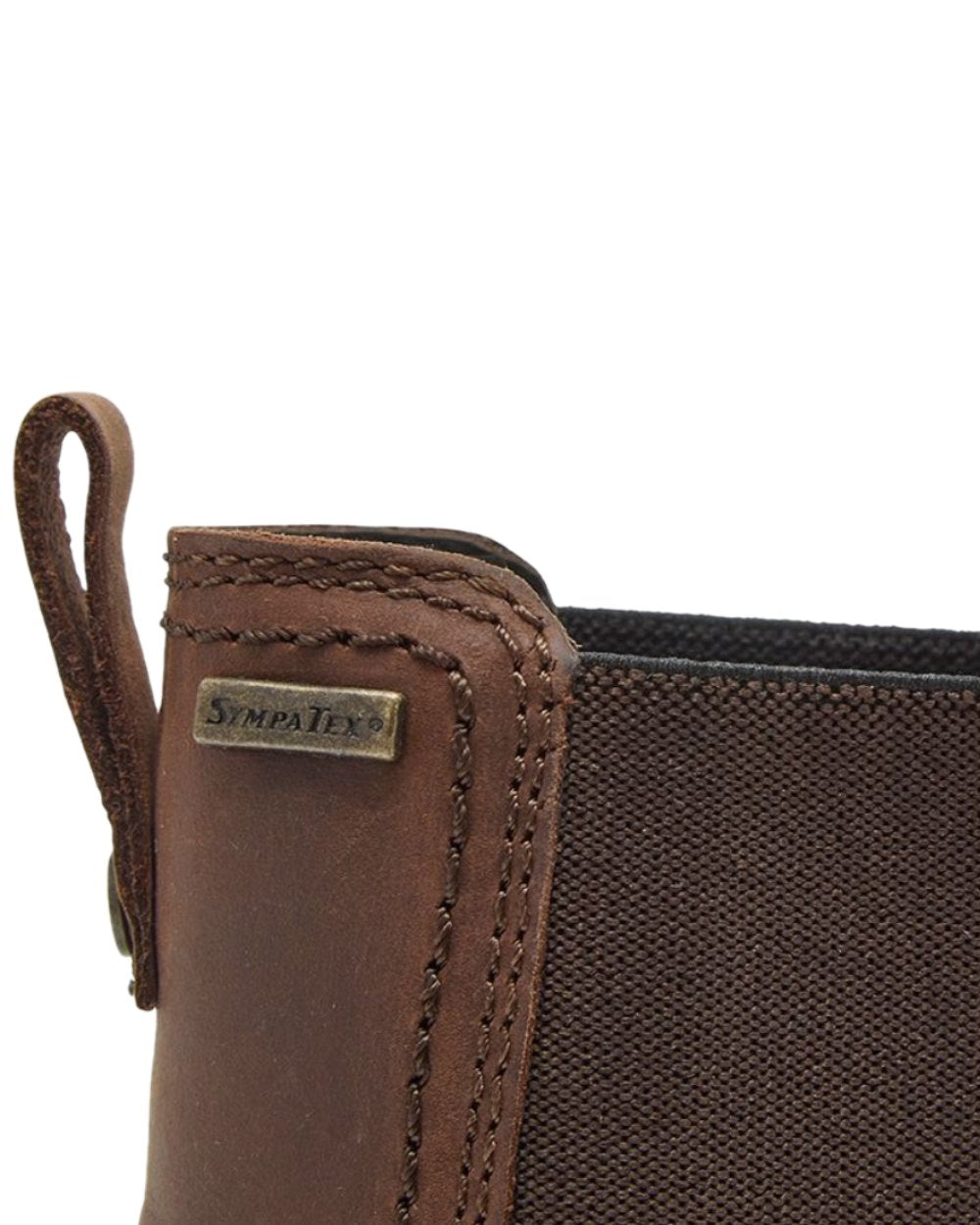 Chocolate Coloured Chatham Womens Olympia II-Premium Leather Waterproof Chelsea Boots on white background