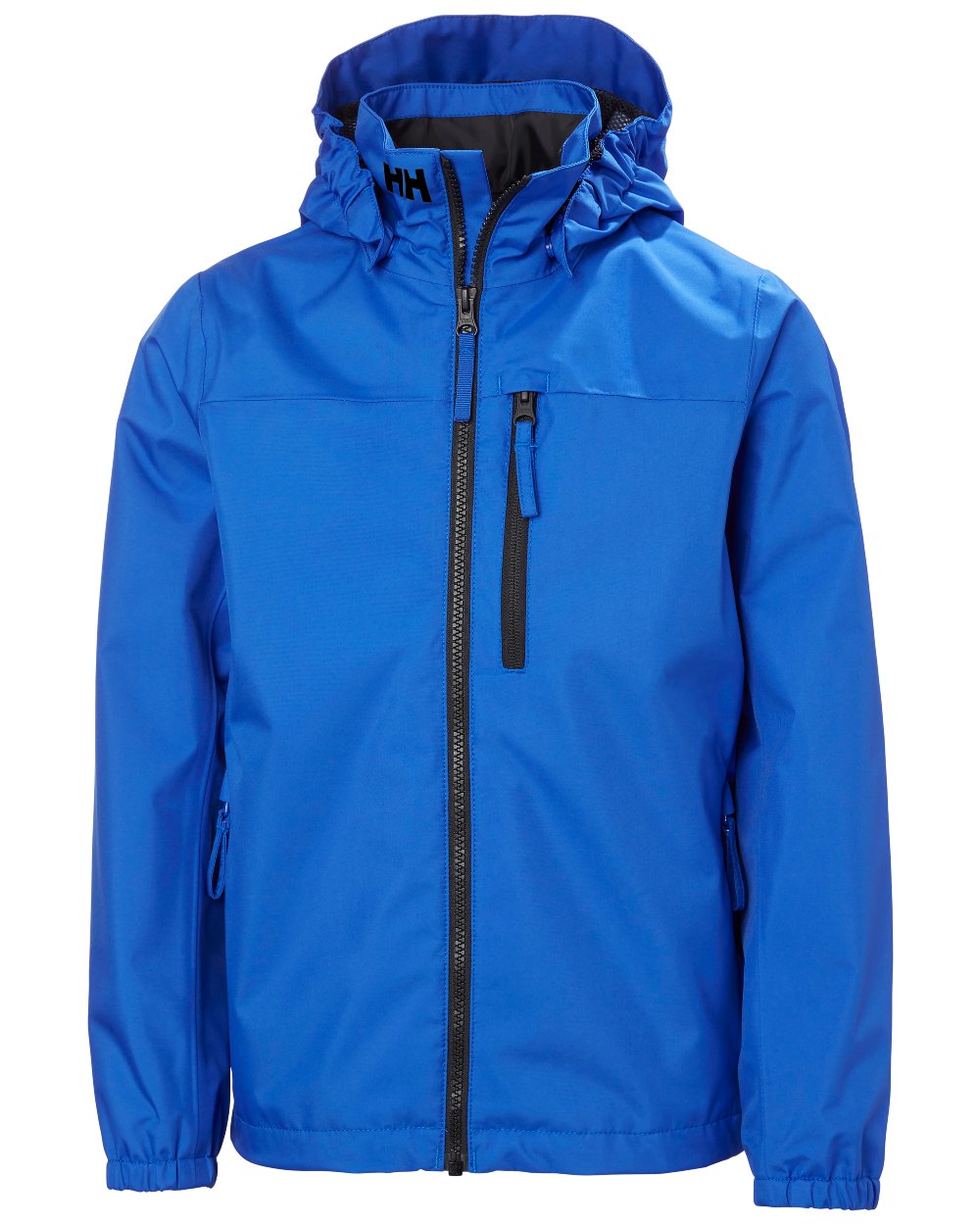 Cobalt 2.0 Coloured Helly Hansen Junior Childrens Crew Hooded Jacket On A White Background