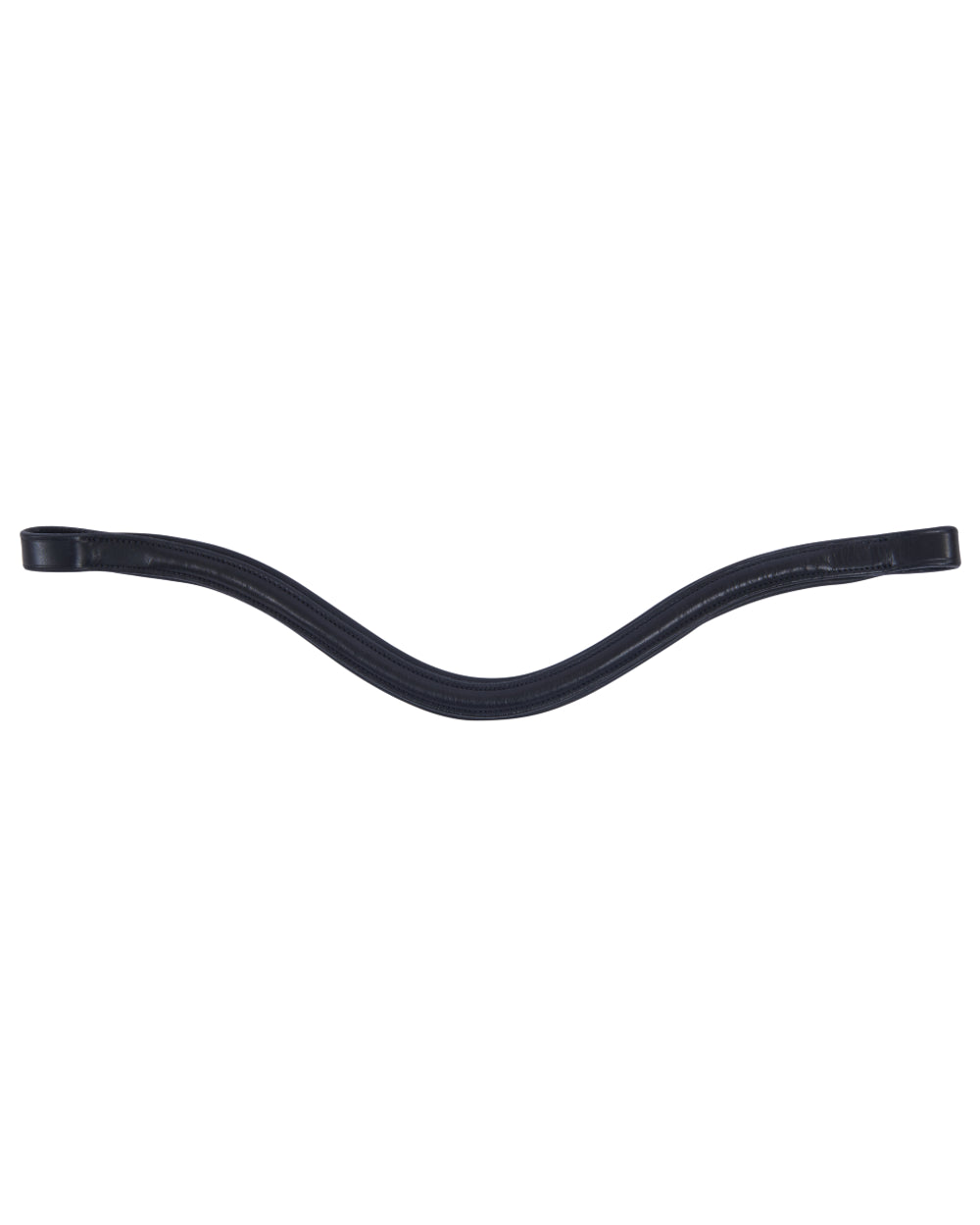 Black coloured Collegiate Curved Raised Browband IV on white background
