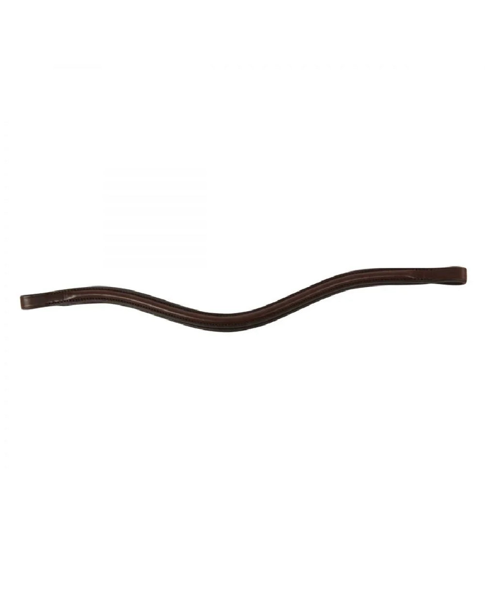 Brown coloured Collegiate Curved Raised Browband IV on white background