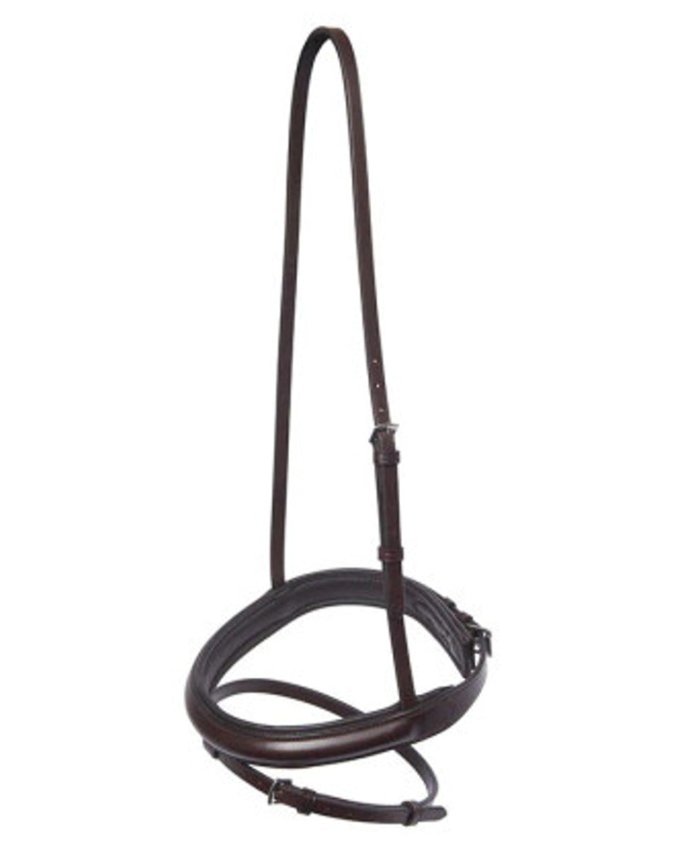 Brown coloured Collegiate Flash Noseband IV on white background