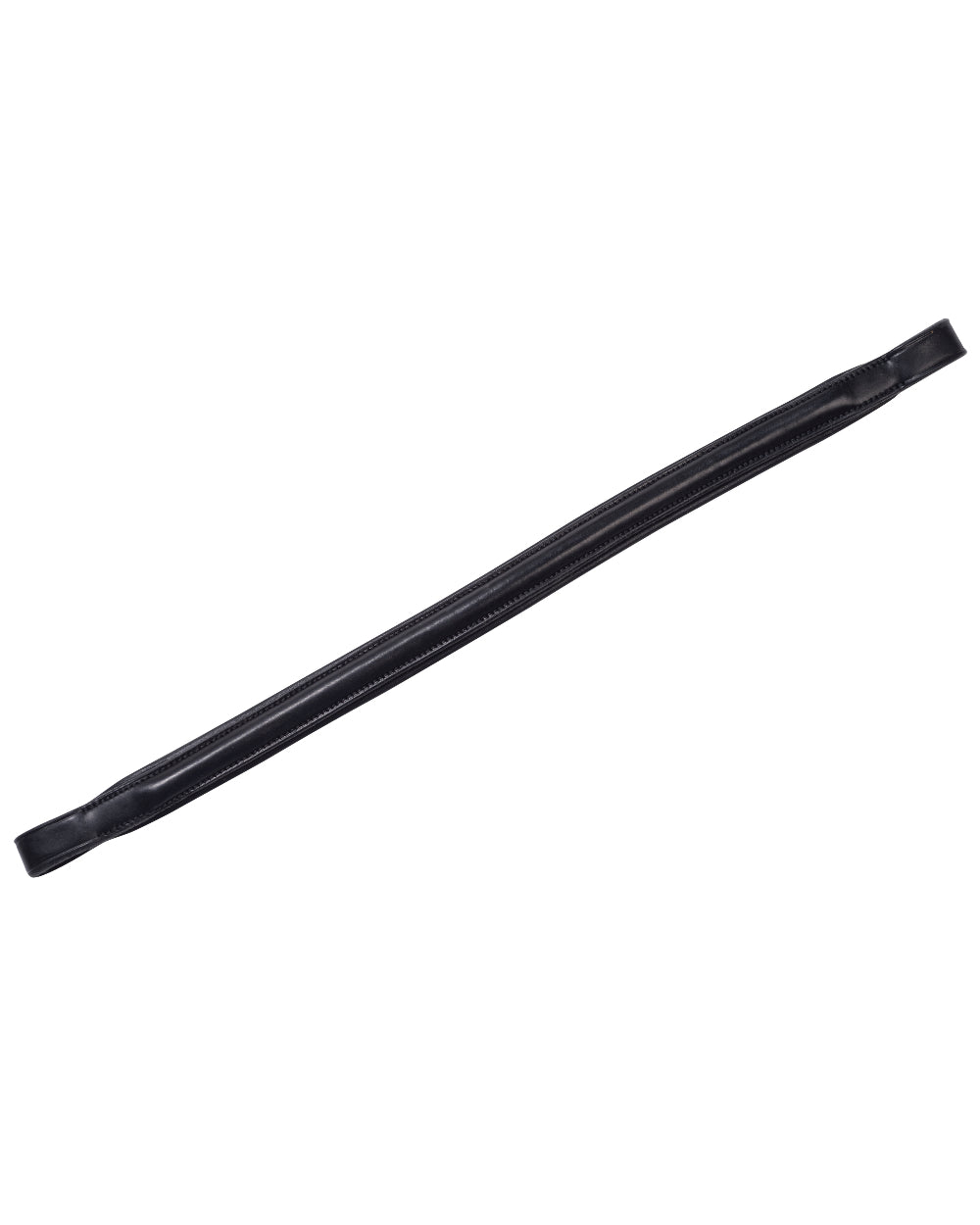 Black coloured Collegiate Plain Browband IV on white background