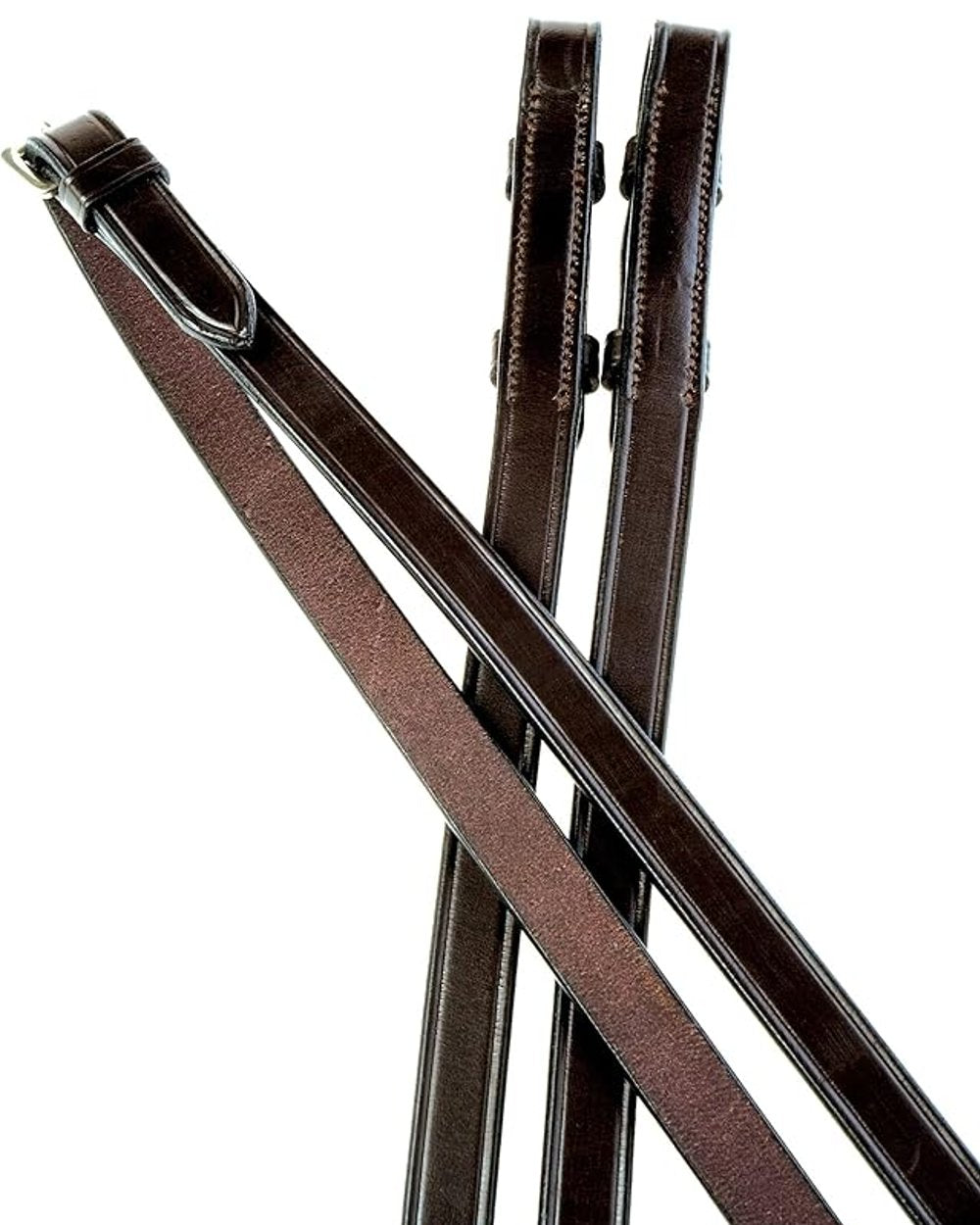 Brown coloured Collegiate Plain Reins IV on white background