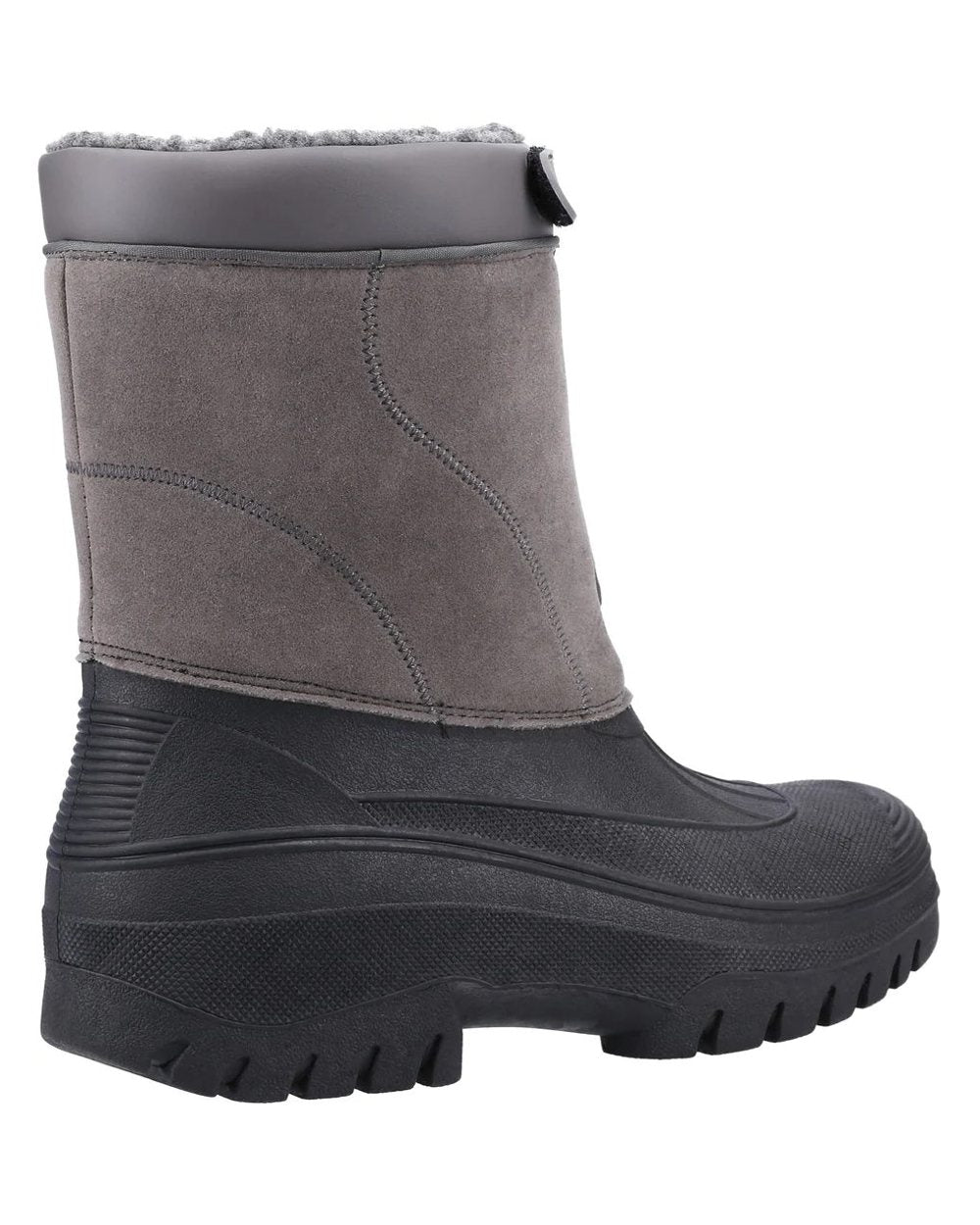 Grey coloured Cotswold Mens Venture Waterproof Winter Boots on white background