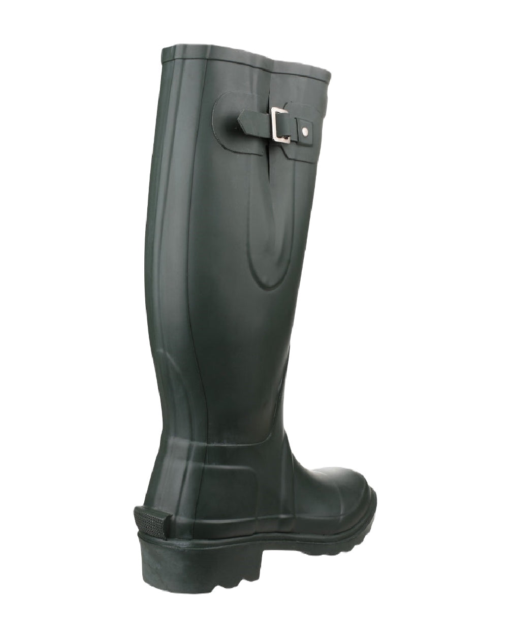 Green coloured Cotswold Ragley Waterproof Wellington Boots on white background
