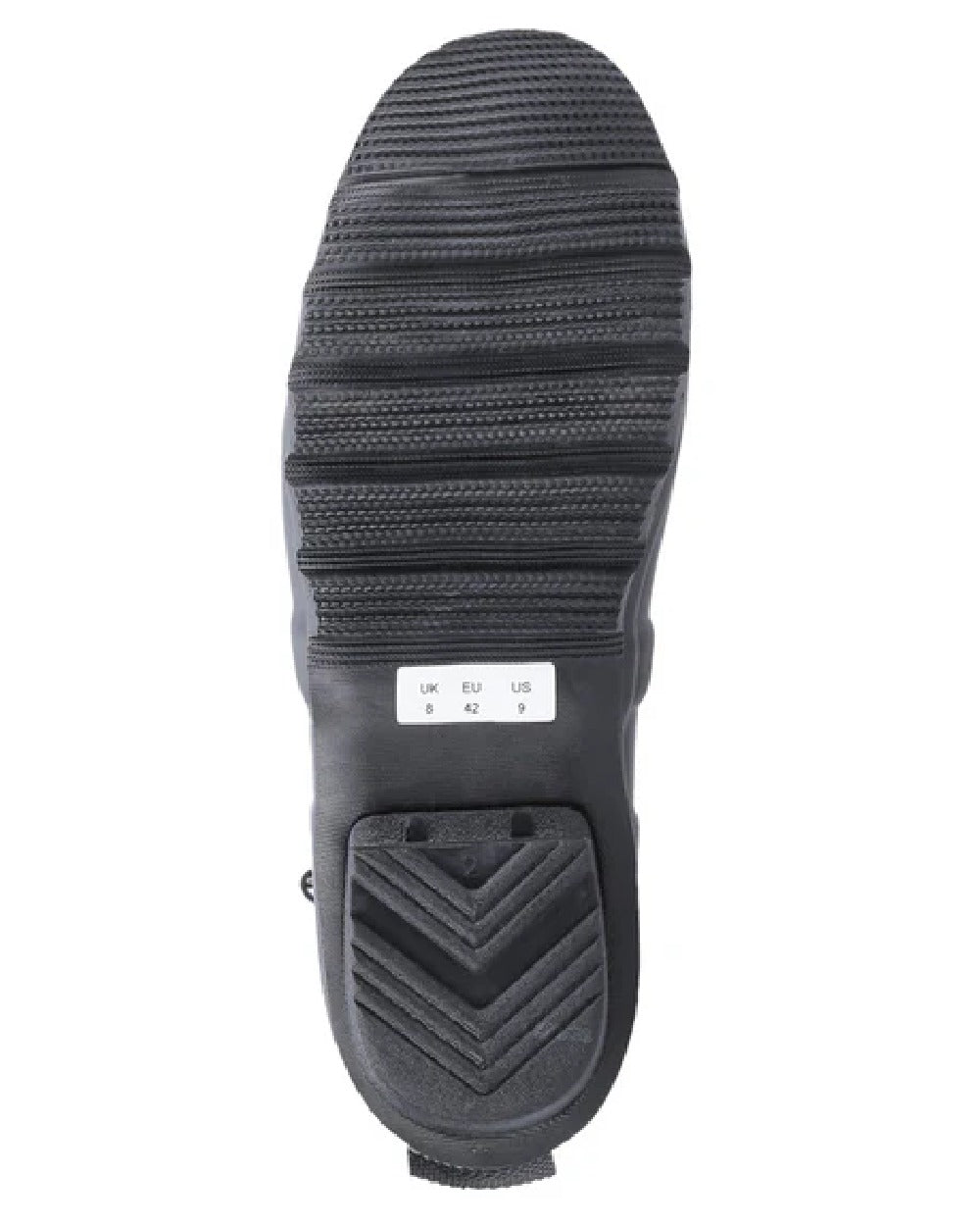 Black coloured Cotswold Windsor Buckle Strap Rubber Wellingtons on white background