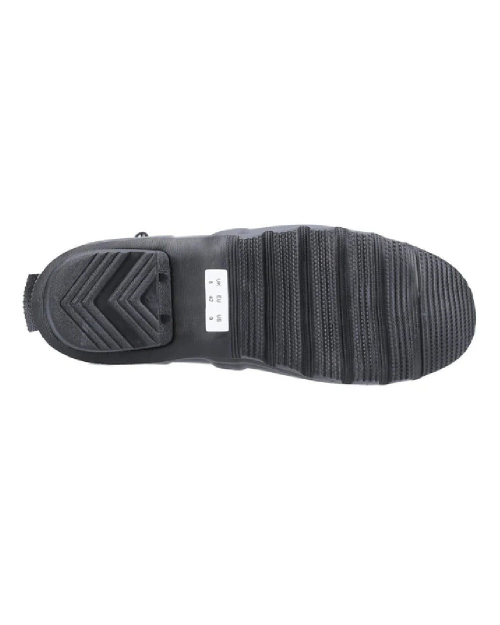 Black coloured Cotswold Windsor Buckle Strap Rubber Wellingtons on white background
