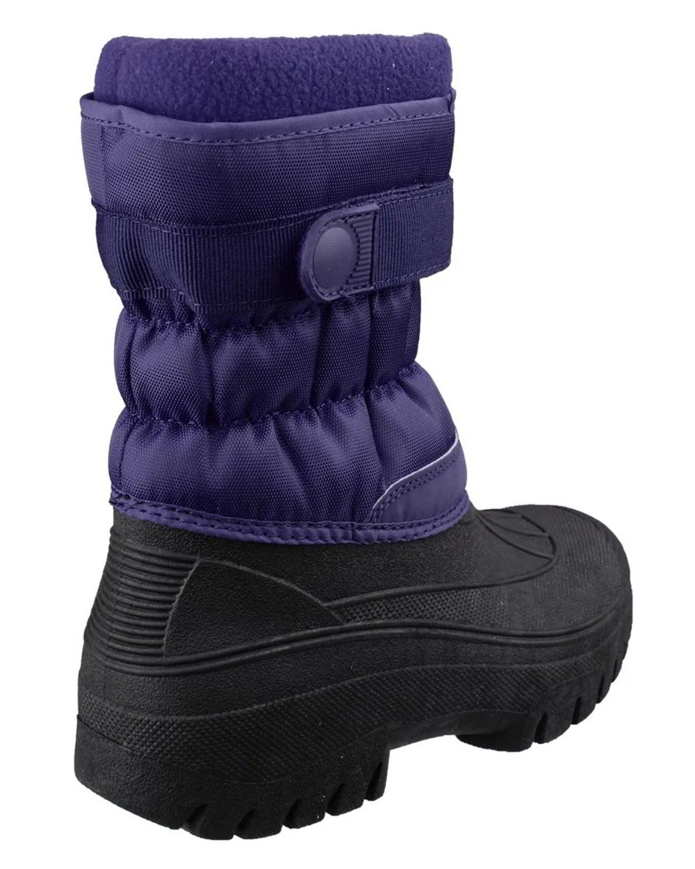 Navy coloured Cotswold Womens Chase Zip Up Winter Boots on white background