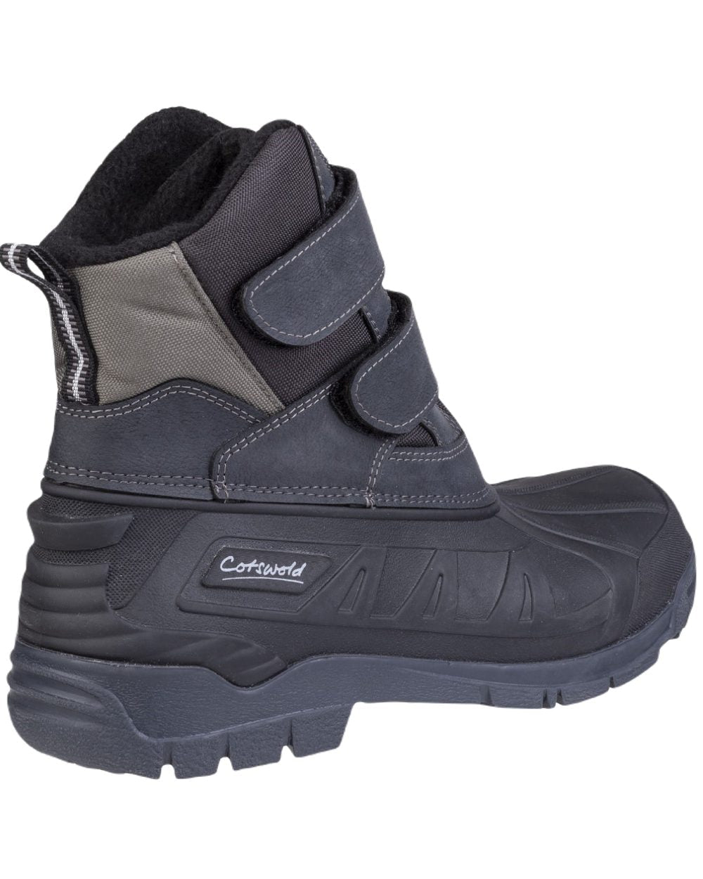 Black coloured Cotswold Womens Kempsford Wellington Boots on white background