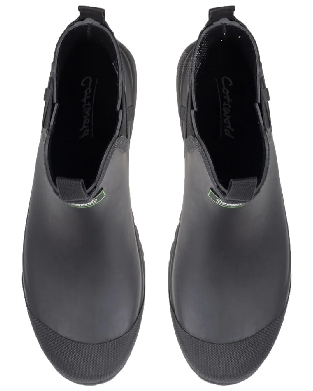 Black coloured Cotswold Womens Blenheim Waterproof Ankle Boots on white background