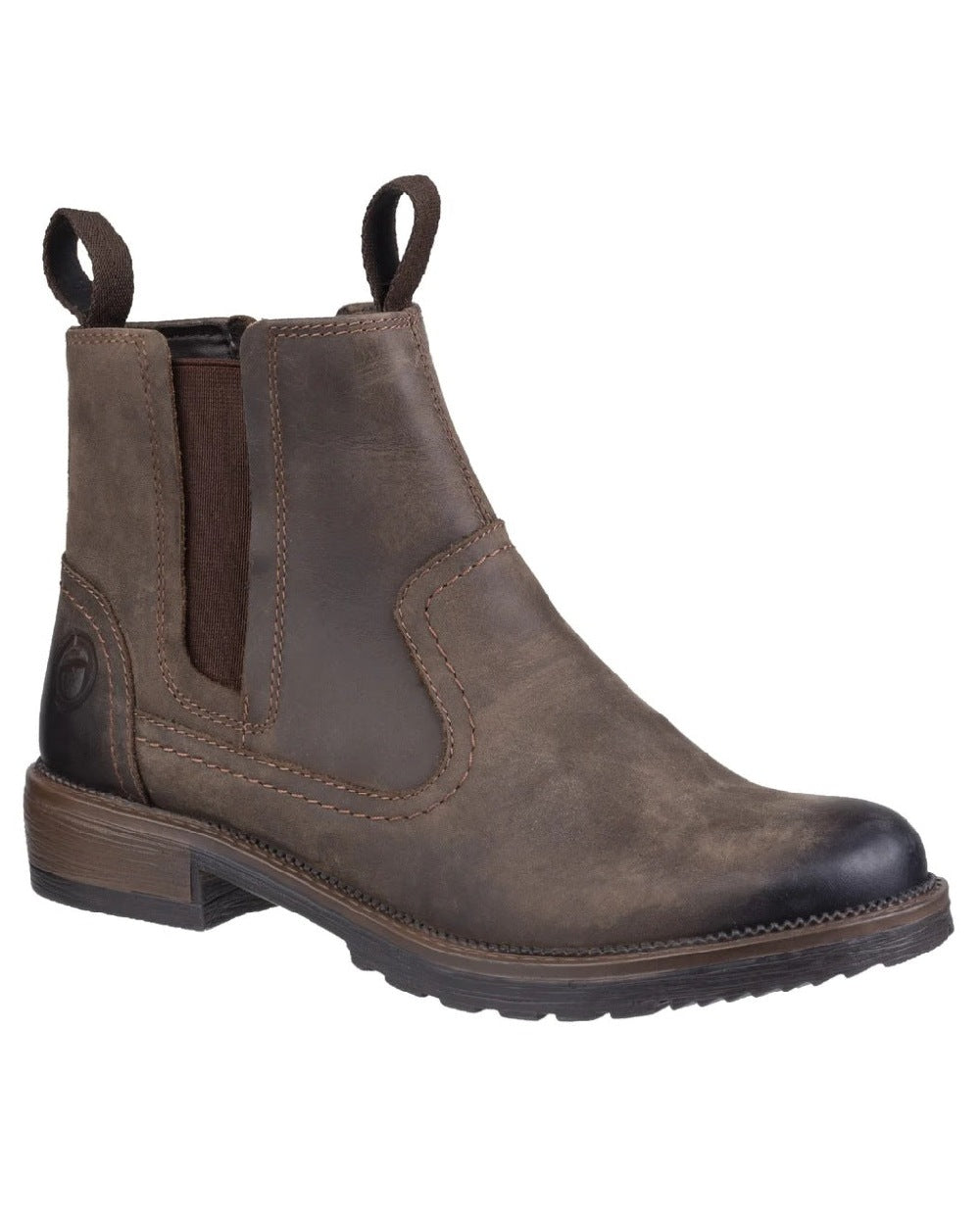 Brown coloured Cotswold Womens Laverton Ankle Boots on white background