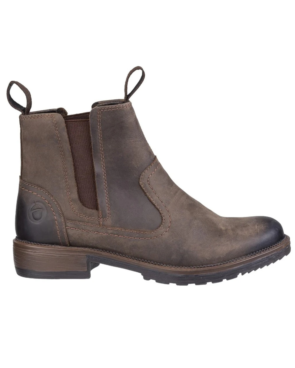 Brown coloured Cotswold Womens Laverton Ankle Boots on white background