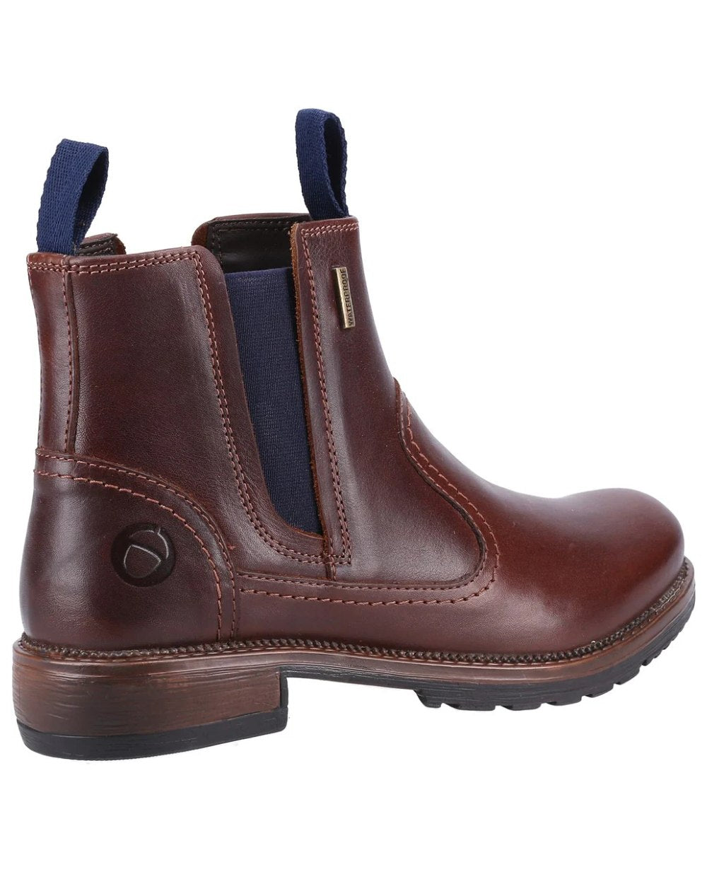 Navy coloured Cotswold Womens Laverton Ankle Boots on white background