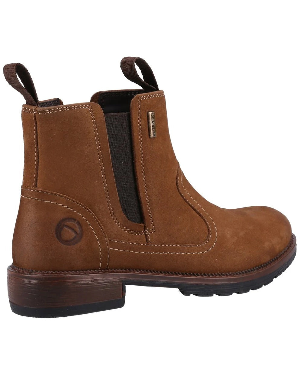 Tan coloured Cotswold Womens Laverton Ankle Boots on white background