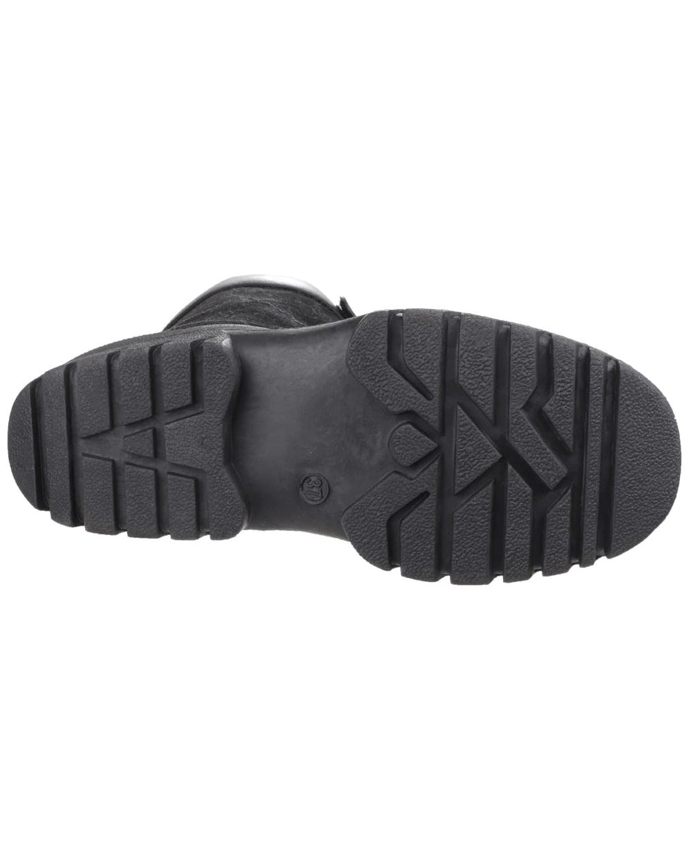 Black coloured Cotswold Womens Venture Waterproof Winter Boots on white background