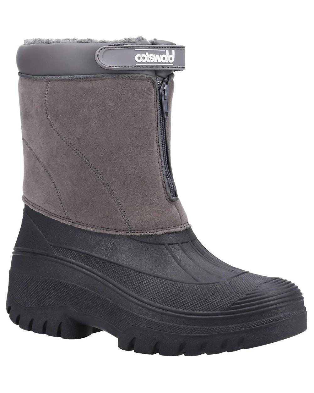 Grey coloured Cotswold Womens Venture Waterproof Winter Boots on white background