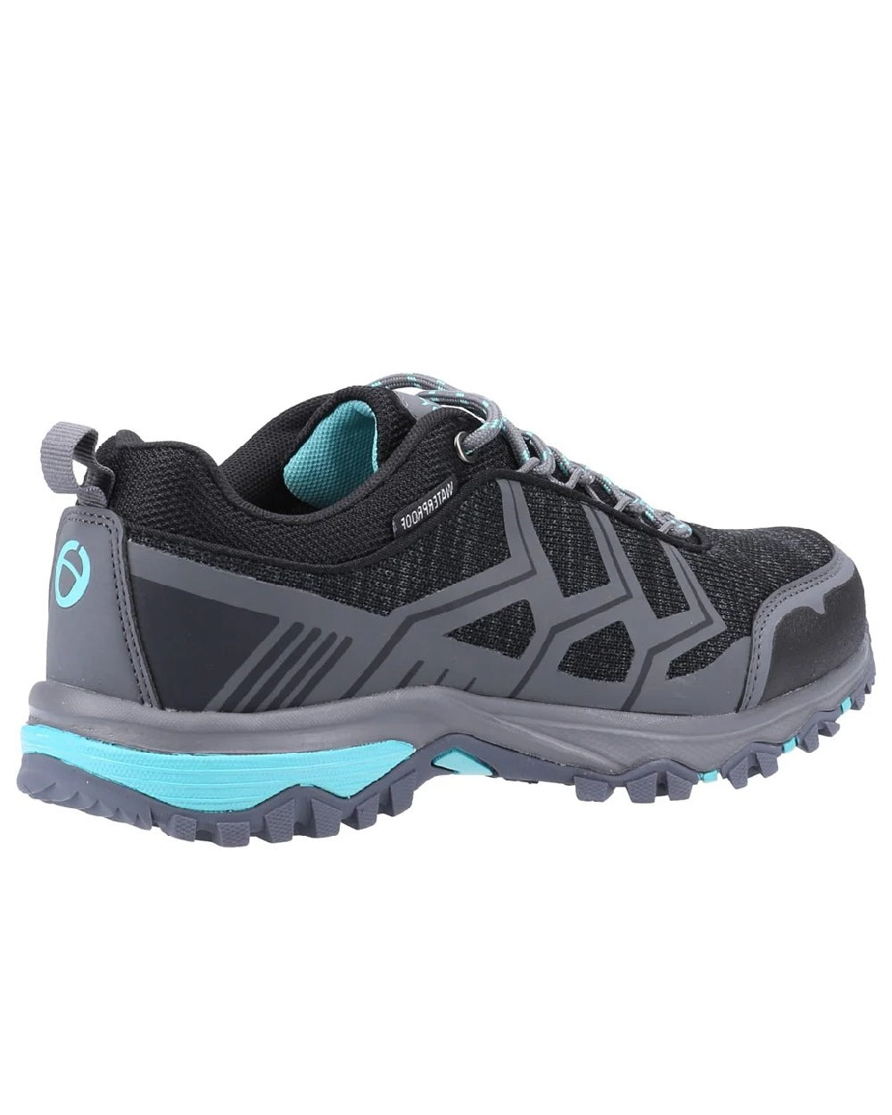 Grey coloured Cotswold Womens Wychwood Recycled Walking Shoes on white background