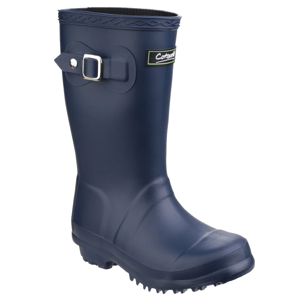 Cotswold Childrens Buckingham Wellington Boots in Navy