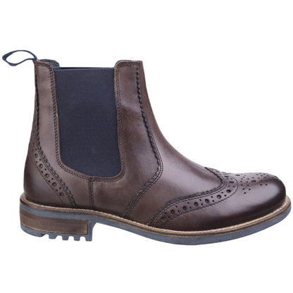 Cotswold Cirencester Chelsea Brogues In Brown 