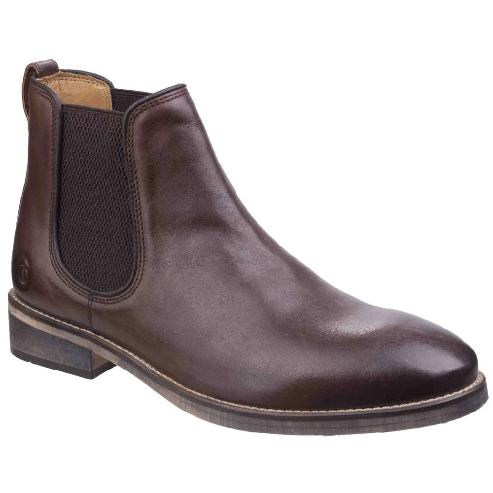 Cotswold Corsham Chelsea Boots in Dark Brown