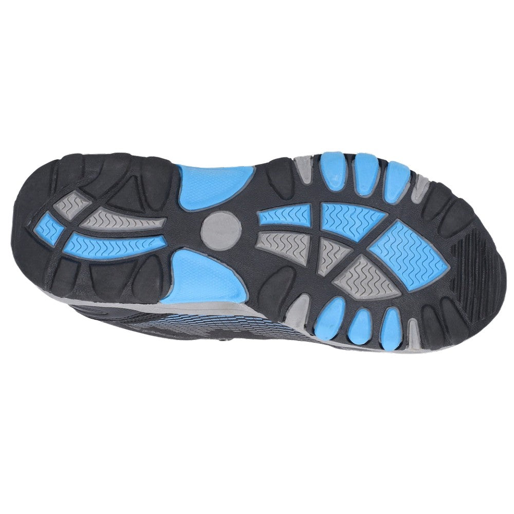 Cotswold Ducklington Lace Up Hiking Waterproof Boots In Black Blue