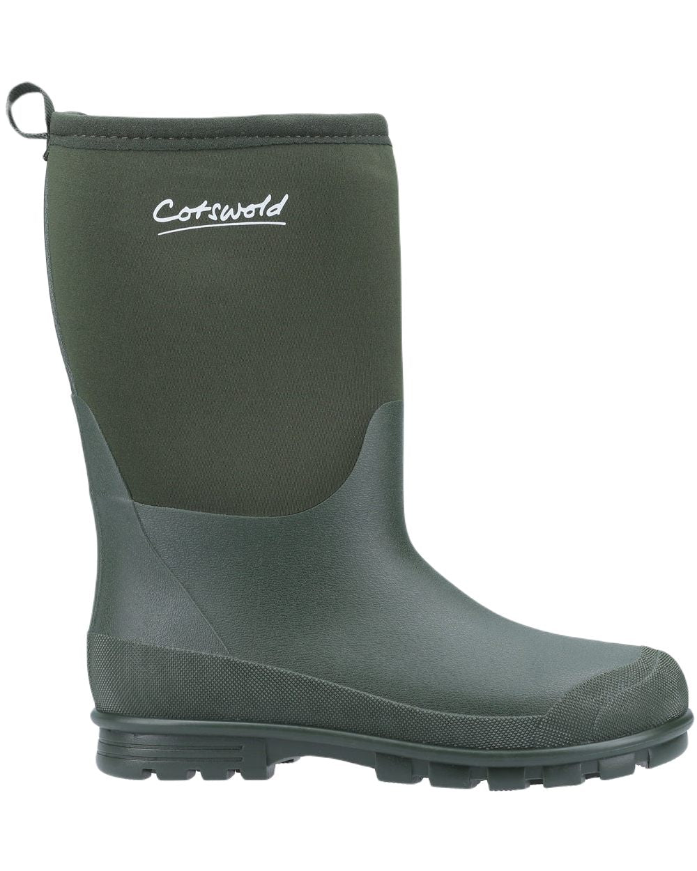 Cotswold Hilly Neoprene Childrens Wellington Boots In Green