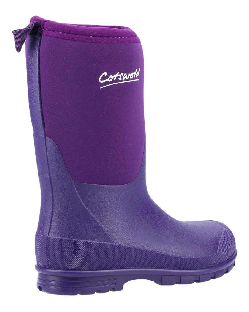 Cotswold Hilly Neoprene Childrens Wellington Boots In Purple 