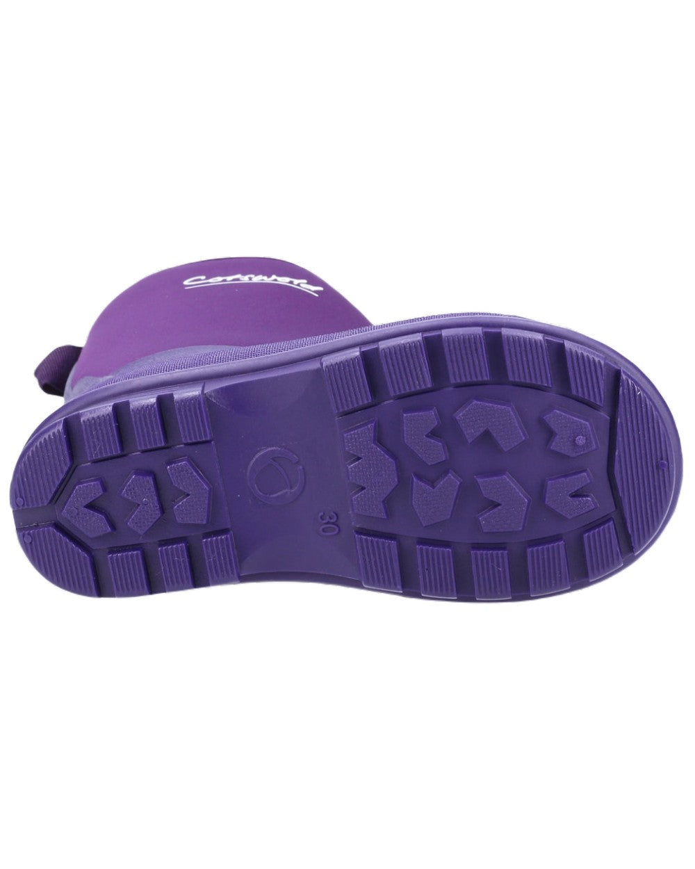 Cotswold Hilly Neoprene Childrens Wellington Boots In Purple